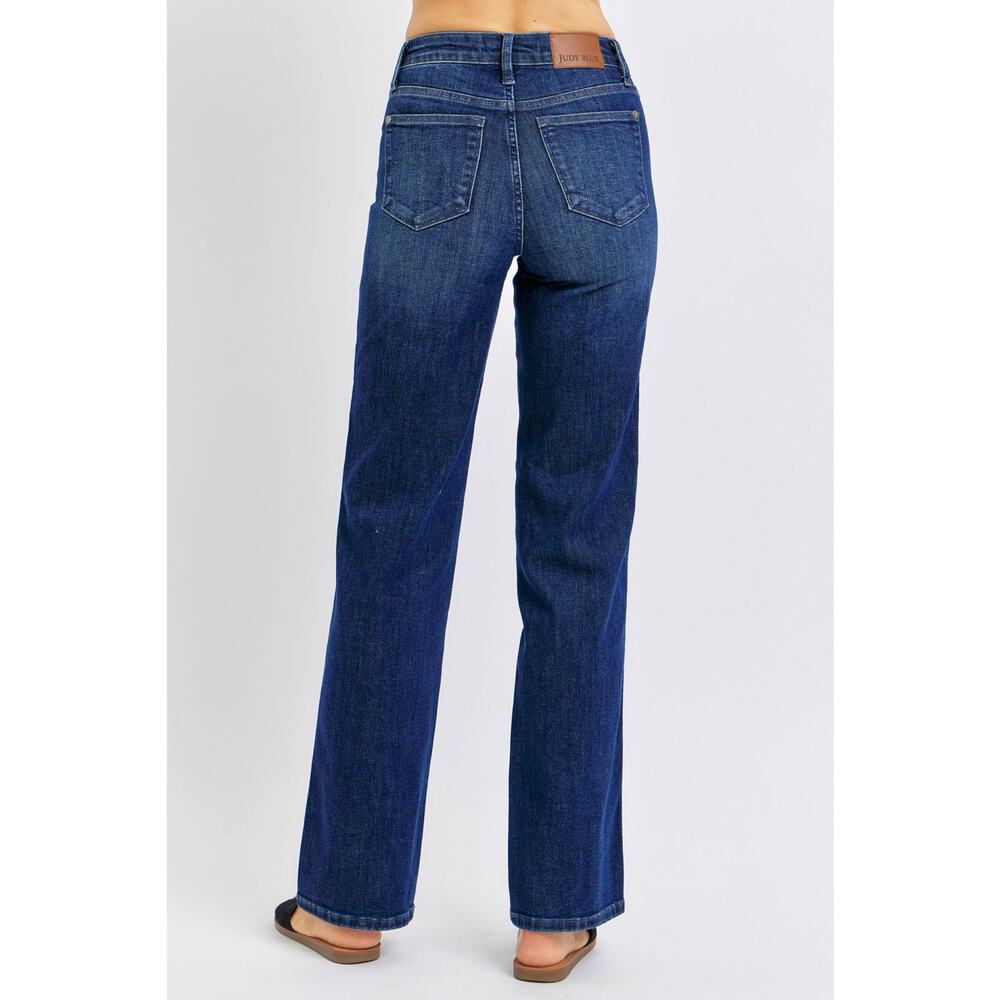 Judy Blue Tummy Control Mid Rise Straight Jeans - JB88861DK - Size 1/25 - Picture 6 of 8
